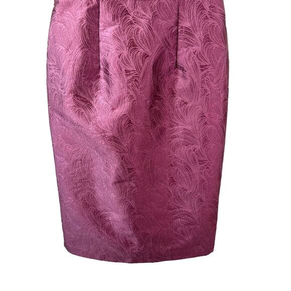 Kay Unger New Womens Caitlyn Midi Formal Dress Heather Rose Size 6 with Flaw - Picture 8 of 16